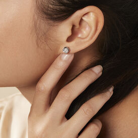 Damen Ohrstecker Weißgold 375 Diamanten 0,048ct - Ohrstecker Damen | OROVIVO
