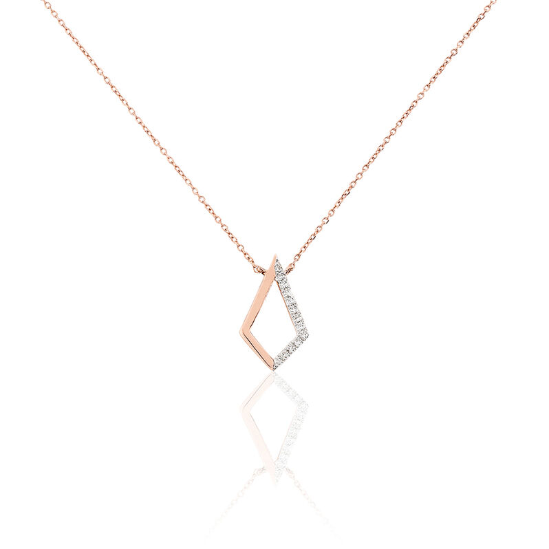 Collier Anouk Or Rose Diamant - Spannringe Damen | OROVIVO