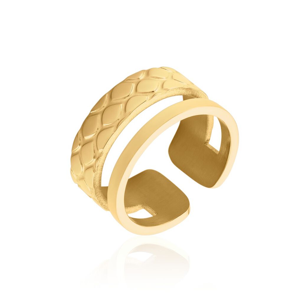Thumbnail - ROMINA Damen Ring Edelstahl vergoldet, Ring ohne Stein