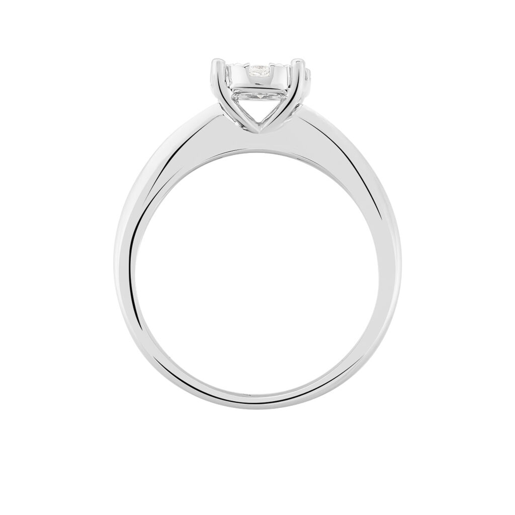 Bague Solitaire Dream Or Blanc Diamant - Spannringe Damen | OROVIVO