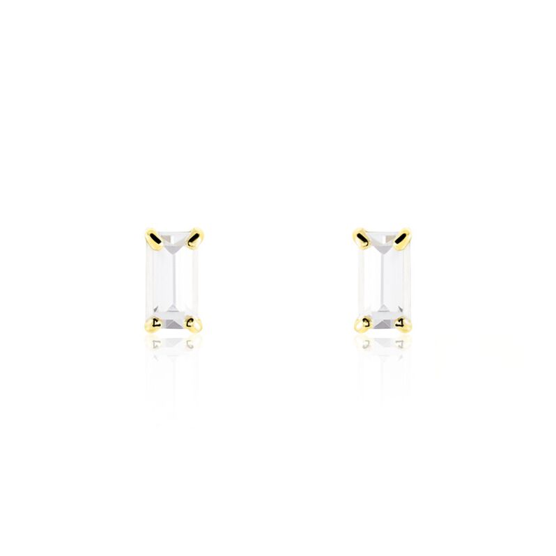 Damen Ohrstecker Gold 375 (9 Karat) Zirkonia Weiß 0,680 ct - Ohrstecker Damen | OROVIVO