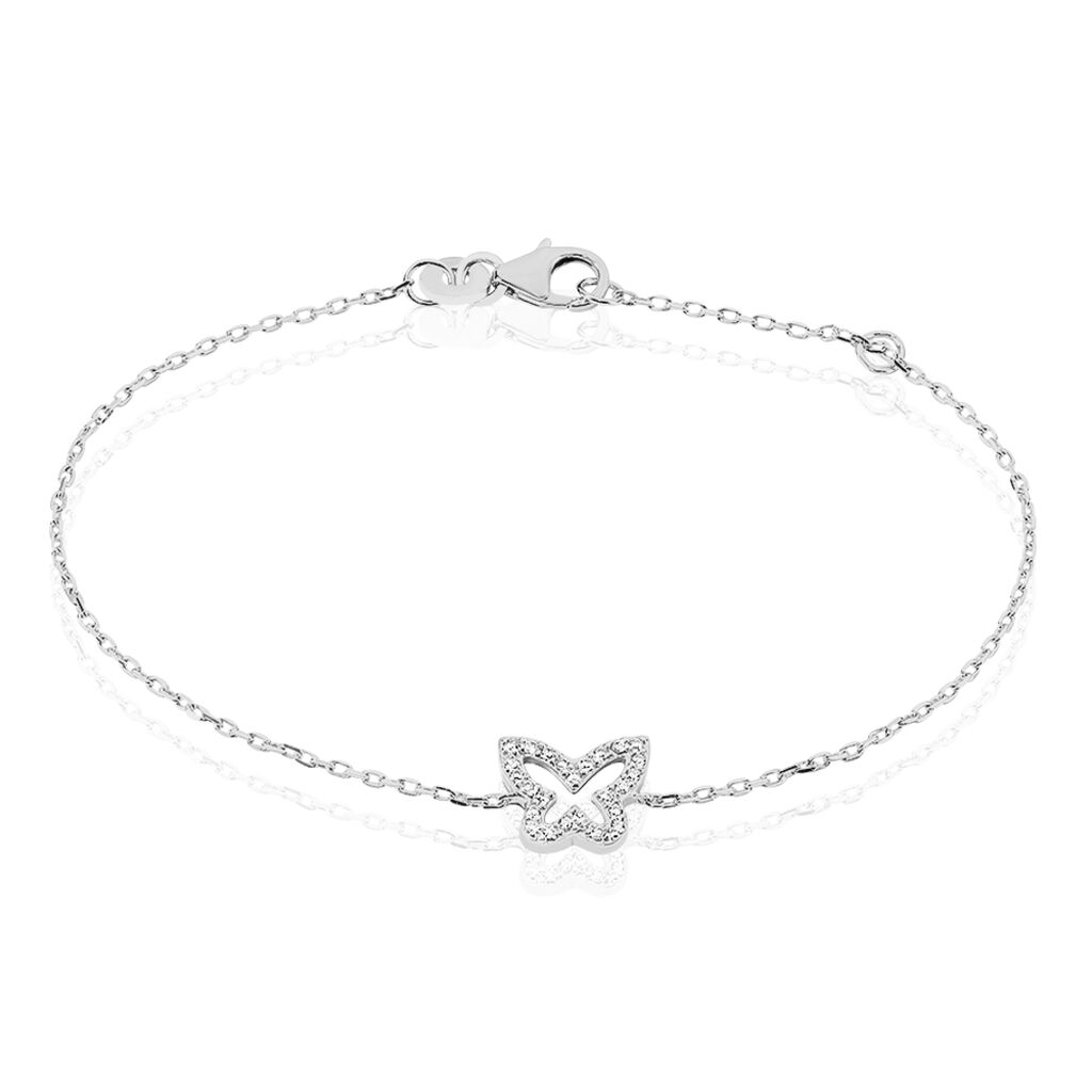 Bracelet Paola Argent Papillon Oxyde - Spannringe Damen | OROVIVO