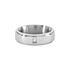 BOND Damen Ring Edelstahl Diamant Wei&szlig; 0,020 ct B 6 mm