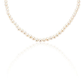 Damen Collier Silber 925 Zuchtperlen 6-7mm - Ketten mit Stein Damen | OROVIVO
