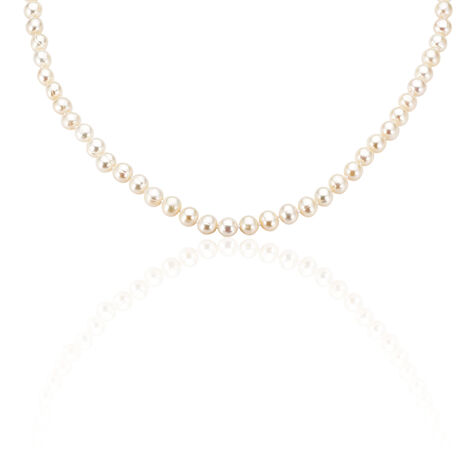 Damen Collier Silber 925 Zuchtperlen 6-7mm - Halsketten Damen | OROVIVO