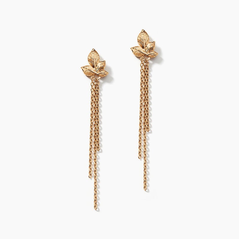 Boucles D'oreilles Pendantes Althea Plaqué Or Doré - Spannringe Damen | OROVIVO