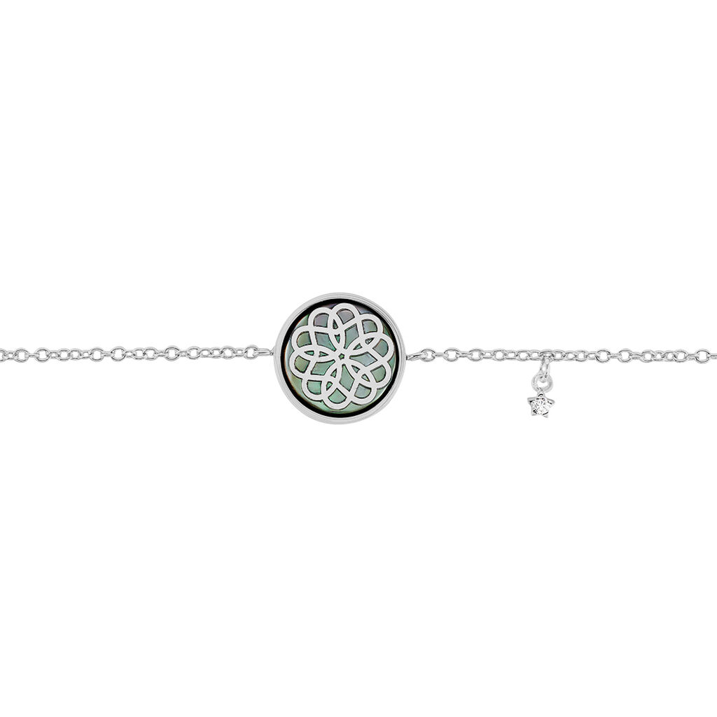 Damenarmband Silber 925 Zirkonia Perlmutt - Armbänder mit Anhänger Damen | OROVIVO