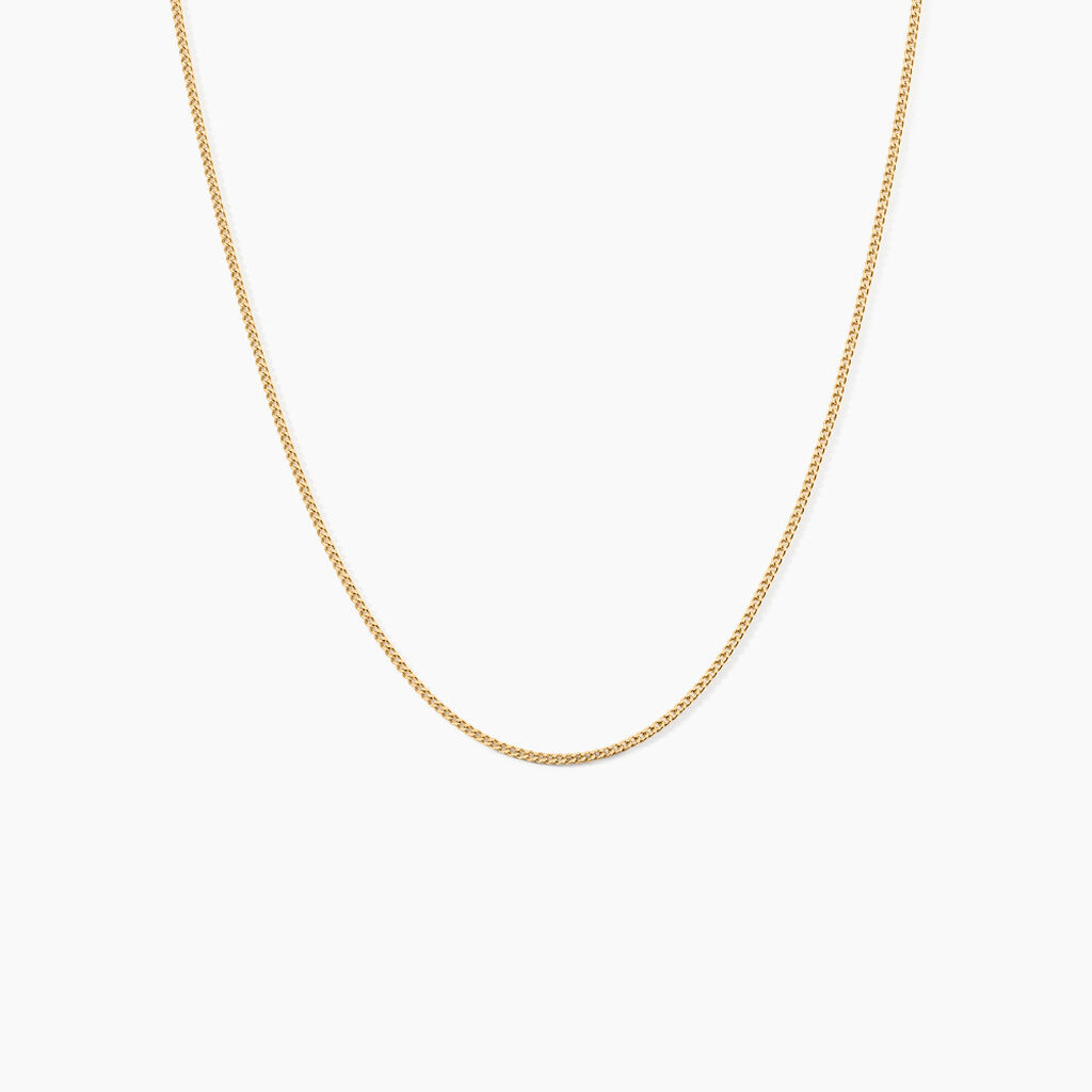 Chaîne Ixia Maille Gourmette Diamantee Or Jaune - Spannringe Familie | OROVIVO