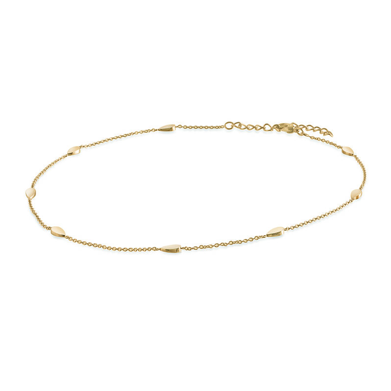 MANDOLINA Damen Collier Titan vergoldet Kieselstein - Halsketten Damen | OROVIVO