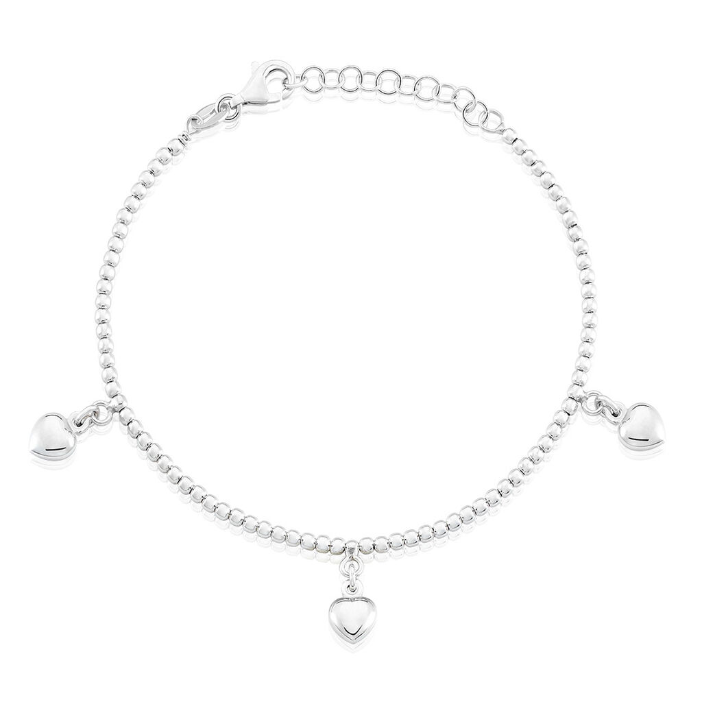 SALMA Kinder Armband Silber Silber 925 Herz B 2,5 mm