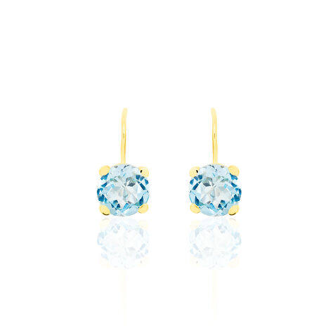 Damen Ohrhänger Gold 375 Topas  - Ohrhänger Damen | OROVIVO