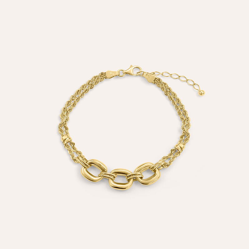 Bracciale Catena Gold Essence Oro Giallo - Spannringe Damen | OROVIVO