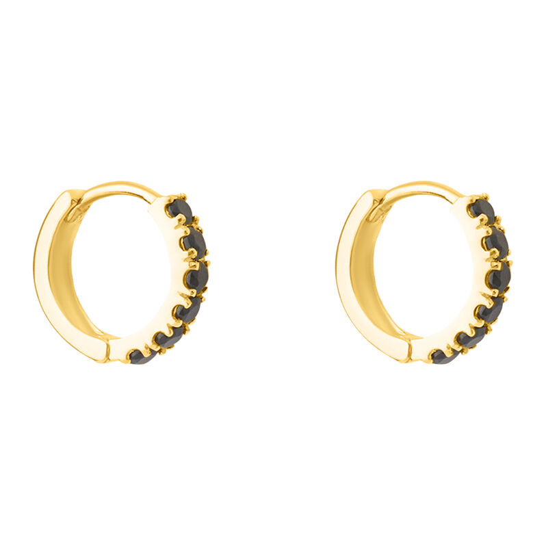 Orecchini A Cerchio Toujours Oro Giallo Cubic Zirconia - Spannringe Damen | OROVIVO