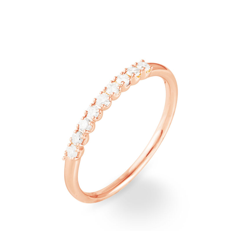 Alliance Eloise Or Rose Diamant - Spannringe Damen | OROVIVO