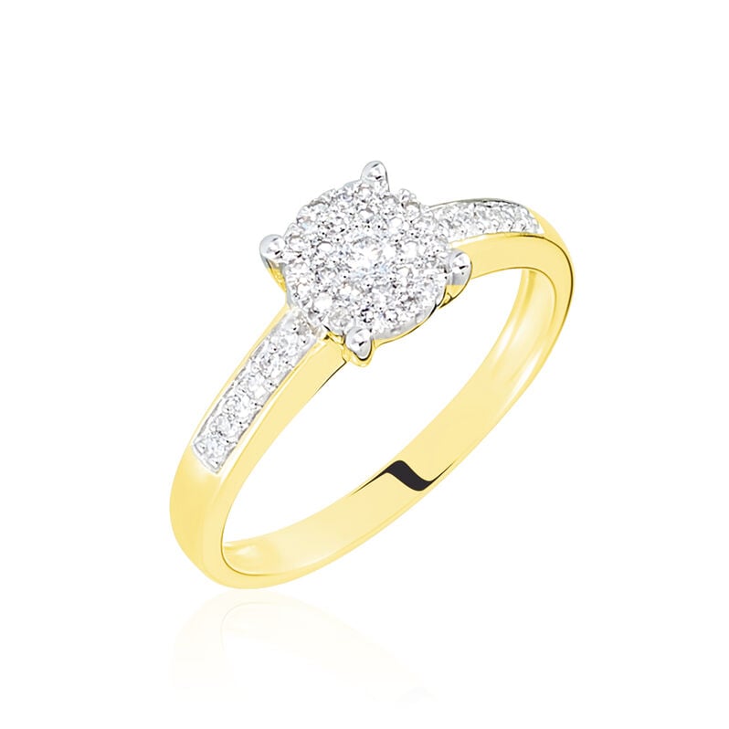 Bague Serena Or Jaune Diamant - Spannringe Damen | OROVIVO