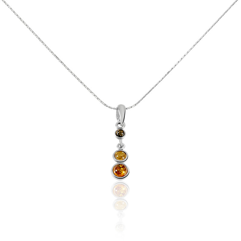 Collier Rosalie Argent Blanc Ambre - Spannringe Damen | OROVIVO