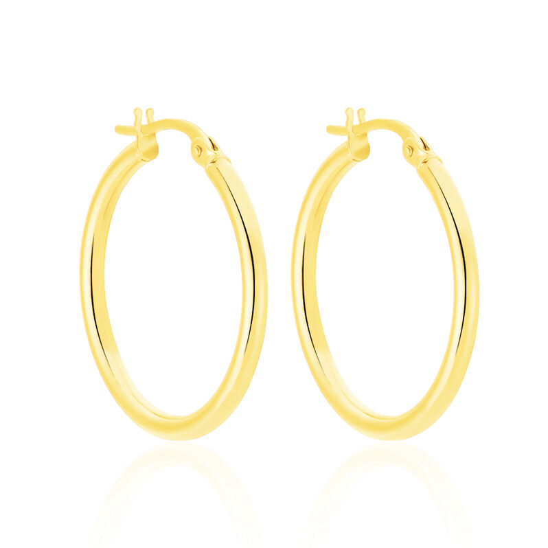 KRIM Damen Creolen Gold 585 (14 Karat) B 2 mm - Creolen Damen | OROVIVO