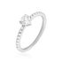 BILLIE Damen Ring Silber 925 Zirkonia Wei&szlig; 0,68 ct Herz