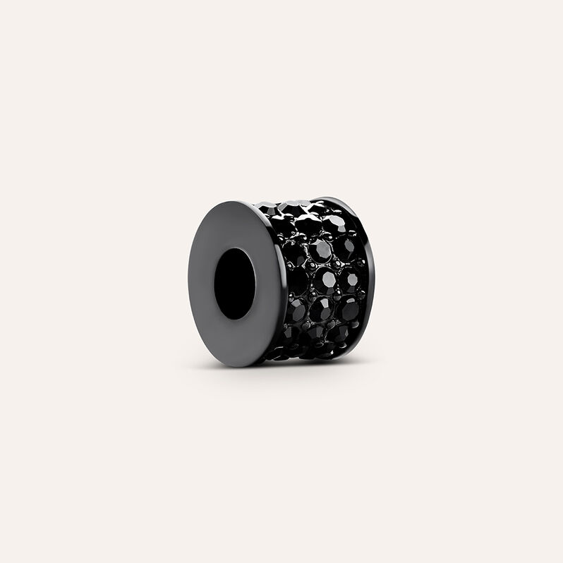 Bead Essential Code Acciaio Nero Cristallo - Spannringe Herren | OROVIVO