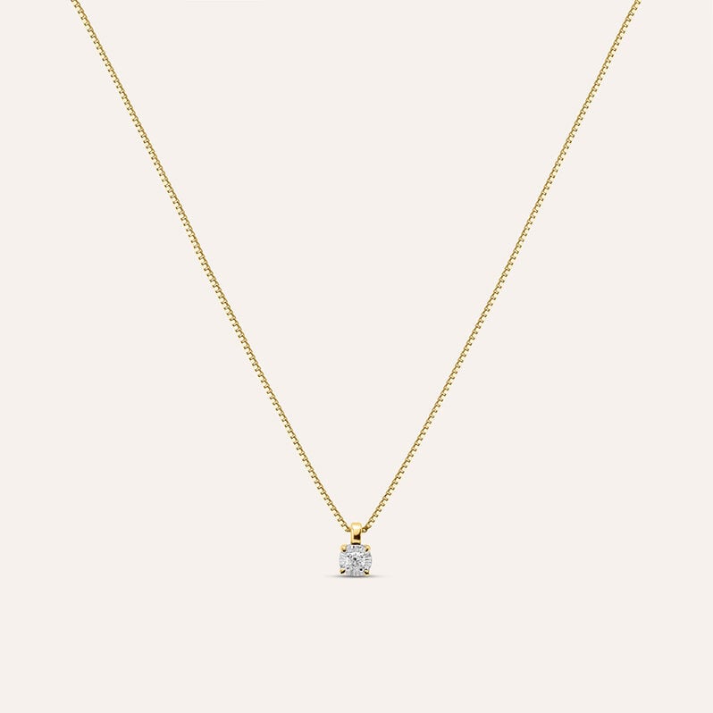 Collana Punto Luce Diamotion Oro Giallo Diamante - Spannringe Damen | OROVIVO