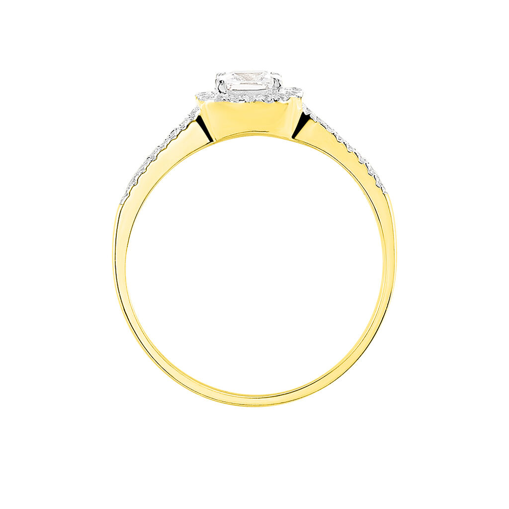 Bague Solitaire Armael Or Jaune Oxyde De Zirconium - Spannringe Damen | OROVIVO