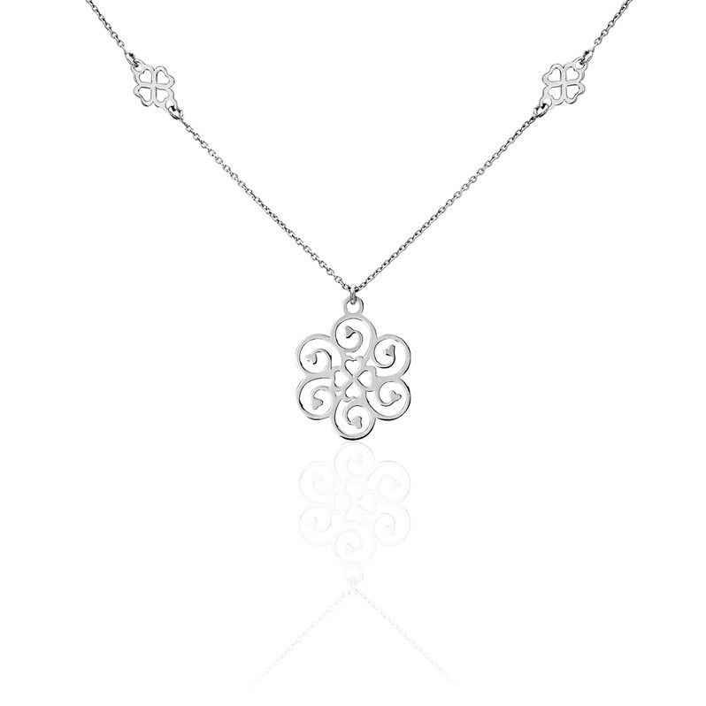 Collier Luor Argent Blanc - Spannringe Damen | OROVIVO