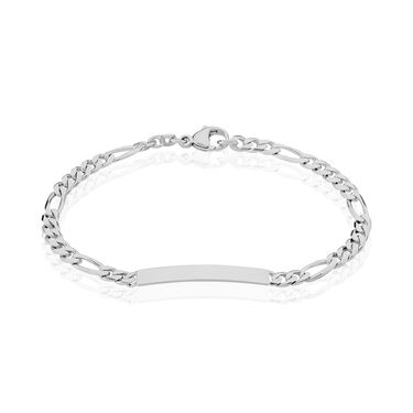 FIGARO S ID Unisex ID Armband Silber 925 Rechteckig B 2 mm