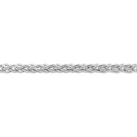 Unisex Zopfkette Silber 925 rhodiniert - Ketten ohne Anhänger Unisex | OROVIVO