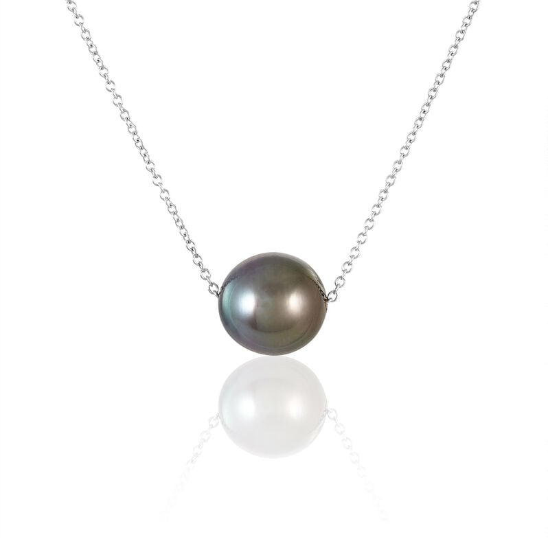 Collier Maylissa Or Blanc Perle De Culture De Tahiti - Spannringe Damen | OROVIVO