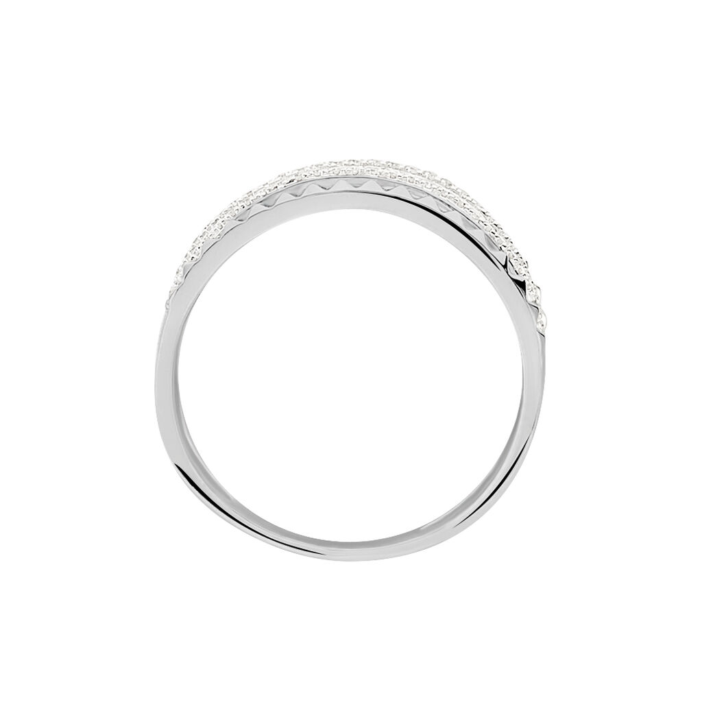Bague Rock Or Blanc Diamant - Spannringe Damen | OROVIVO