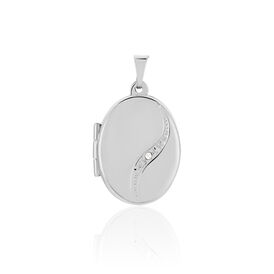 Anhänger Silber 925 Zirkonia Medaillon - Personalisierte Geschenke Damen | OROVIVO