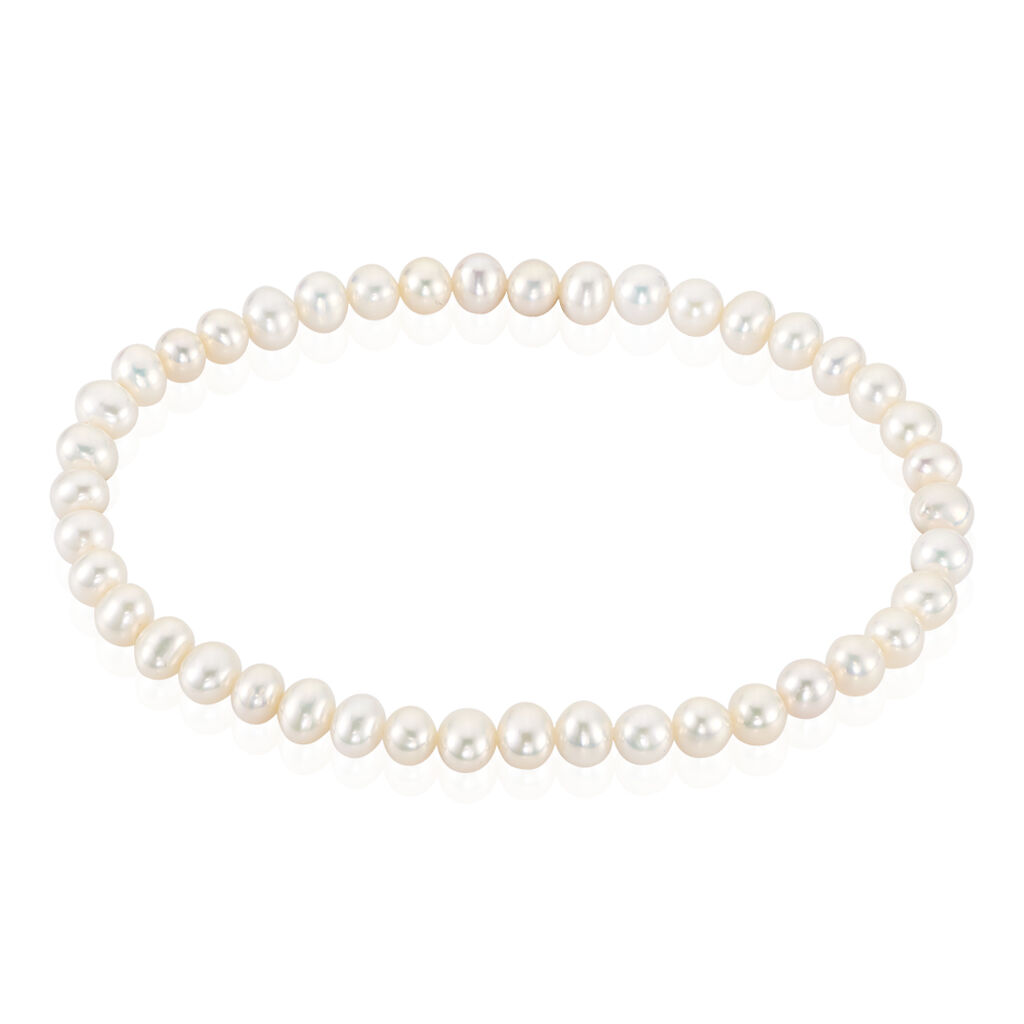 🦚 MARYLIN Damen Armband Silber 925 Zuchtperle Perlmutt, Armband mit Stein