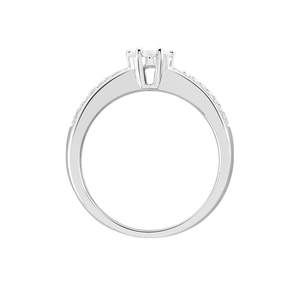 Bague Praya Or Blanc Diamant - Spannringe Damen | OROVIVO