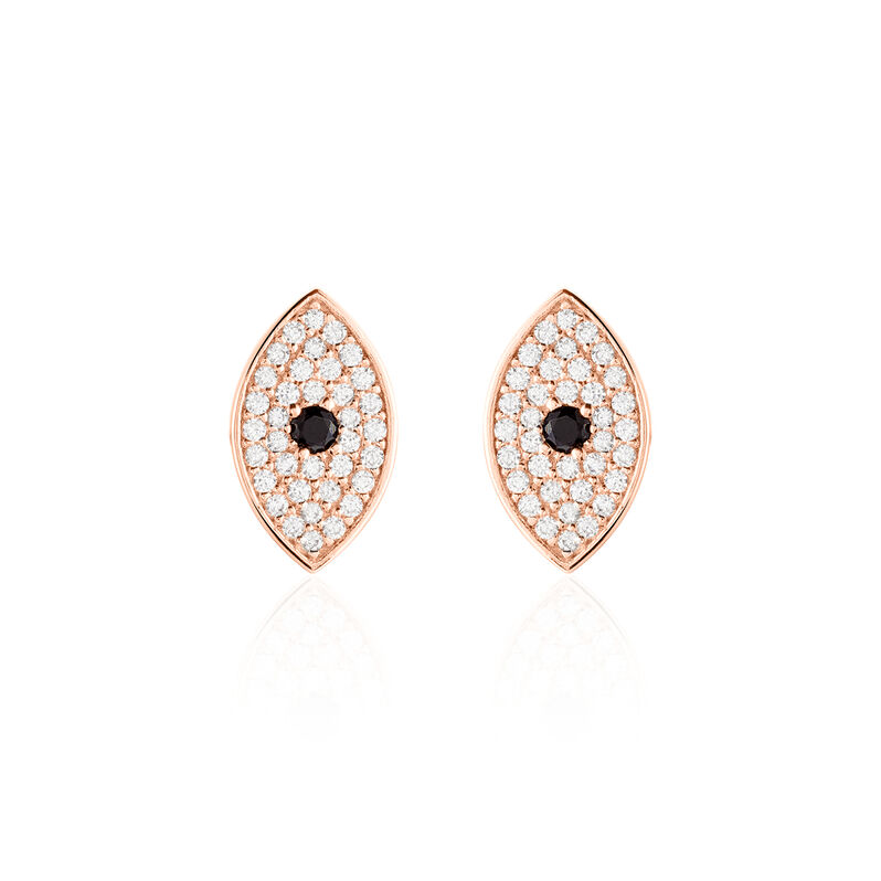 Boucles D'oreilles Argent Rose Eldia Puc - Spannringe Damen | OROVIVO