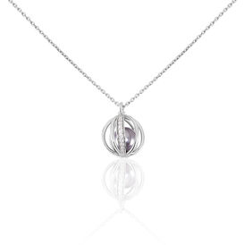 Damen Halskette Silber 925 Zirkonia Perle - Ketten mit Anhänger Damen | OROVIVO