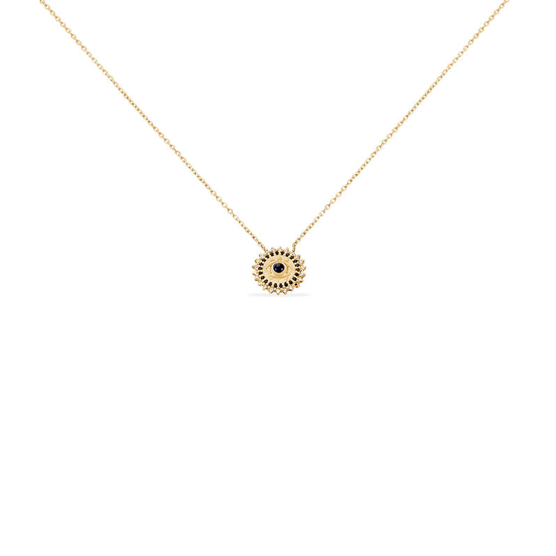 Collier Plaque Or Asterina Ronde œil Oxydes - Spannringe Damen | OROVIVO