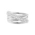 Damen Ring Silber 925 Zirkonia Weiß B 13 mm