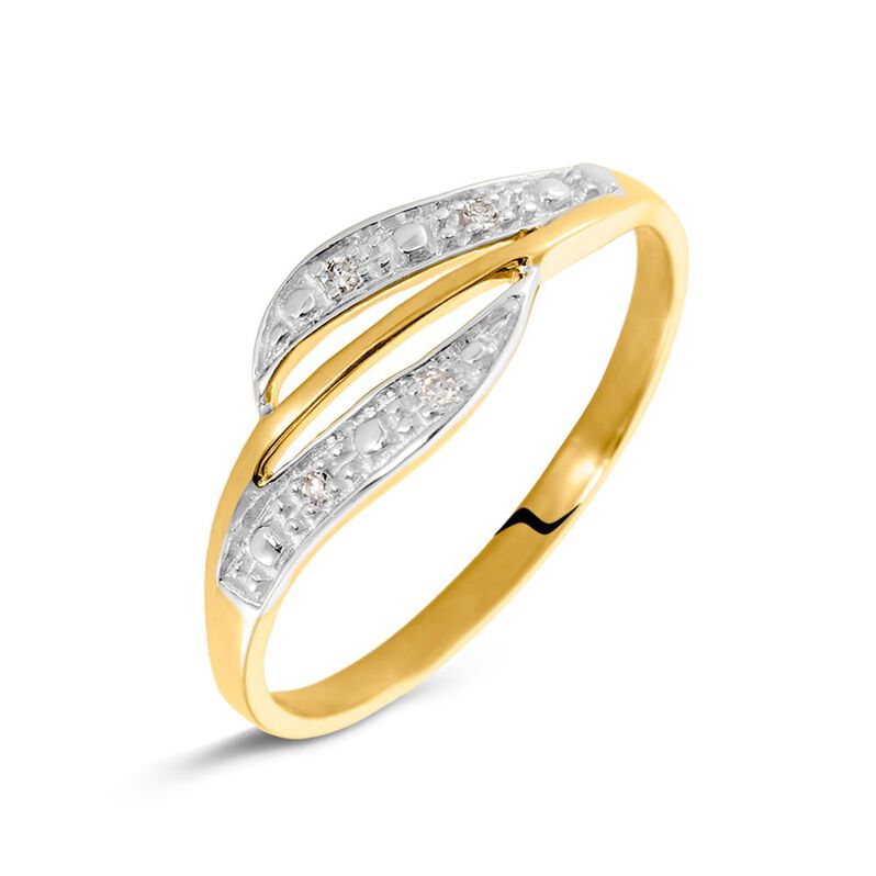 Anello Fascia Sophia Oro Giallo Diamante - Spannringe Damen | OROVIVO