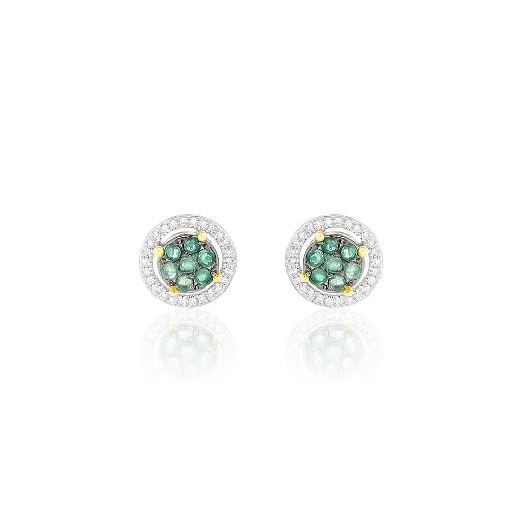 Boucles D'oreilles Or Weiss Lise-laure - Spannringe Damen | OROVIVO