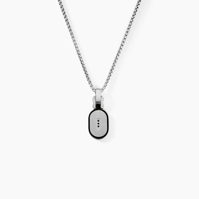 Collier Dax Acier Bicolore Oxyde De Zirconium - Spannringe Herren | OROVIVO