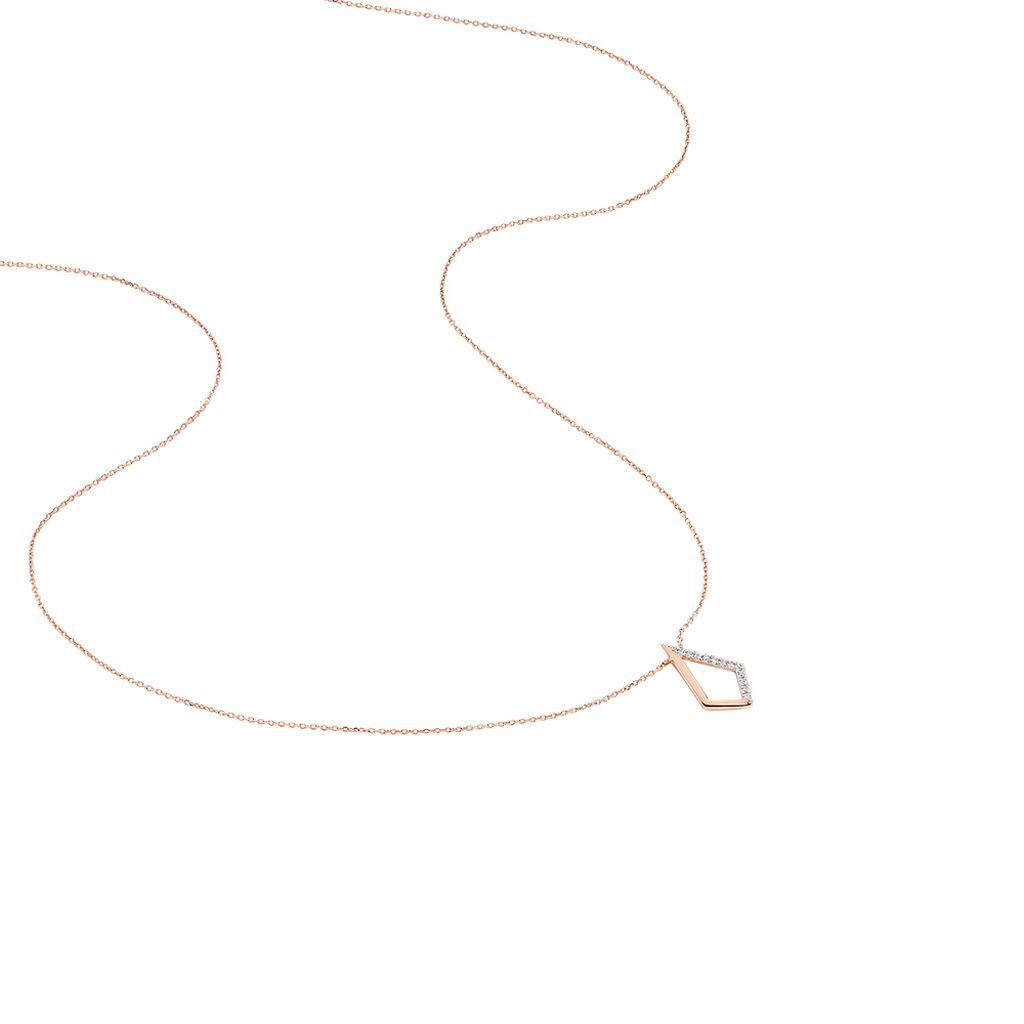 Collier Anouk Or Rose Diamant - Spannringe Damen | OROVIVO