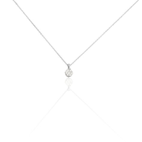 Damen Collier Weißgold 375 Diamant 0,16ct Merula 45cm - Halsketten Damen | OROVIVO