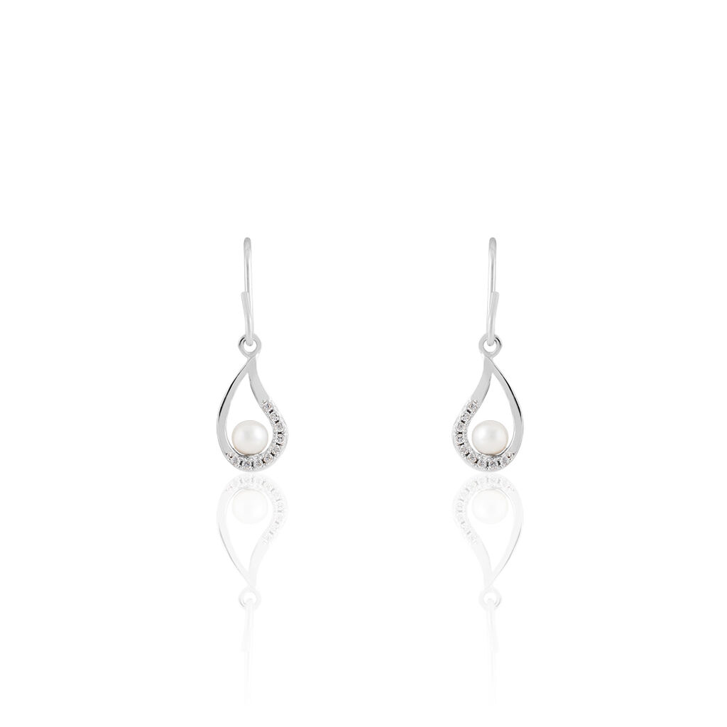 Boucles D'oreilles Argent Perle Culture - Spannringe Damen | OROVIVO