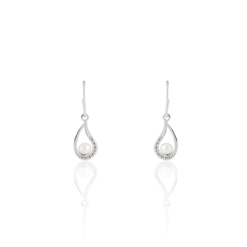 Boucles D'oreilles Argent Perle Culture - Spannringe Damen | OROVIVO