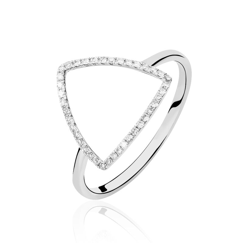 Bague Hawai Or Blanc Diamant - Spannringe Damen | OROVIVO