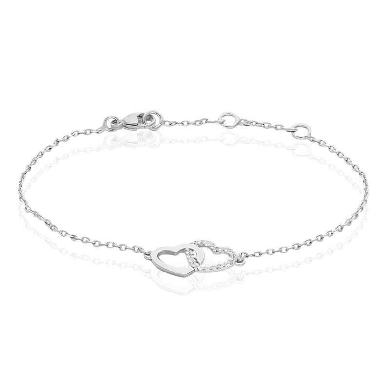 Damenarmband Silber 925 Zirkonia Herz - Armbänder mit Anhänger Damen | OROVIVO