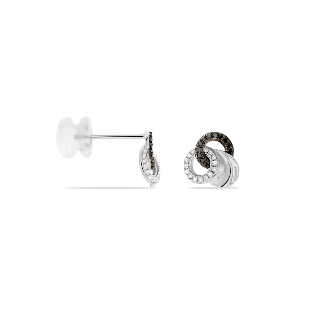 Boucles D'oreilles Or Weiss Dassine Puce - Spannringe Damen | OROVIVO