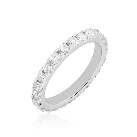 Damen Ring Wei&szlig;gold 750 (18 Karat) Diamant Wei&szlig; 2 ct
