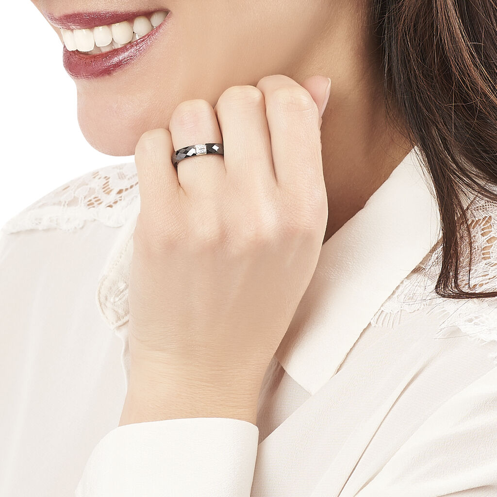 Bague Céramique Et Oxyde - Spannringe Damen | OROVIVO