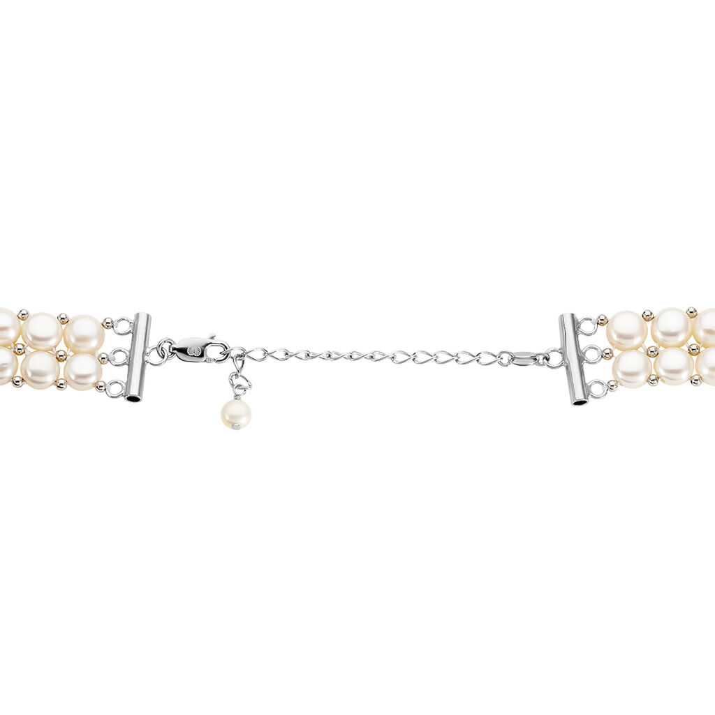 Damen Collier Silber 925 Zuchtperlen 5-7mm - Halsketten Damen | OROVIVO